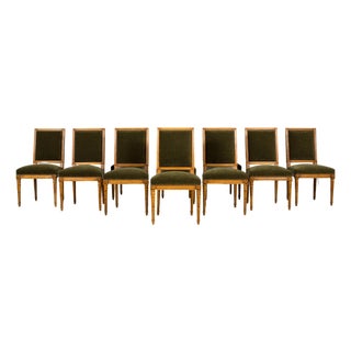Set of 10 Late 19th Century French Louis XVI Fruitwood Dining Chairs For Sale