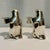 Restoration Hardware 1990’s Restoration Hardware Silver Plated Penguin Candle Stick Holders - A Pair For Sale - Image 4 of 11