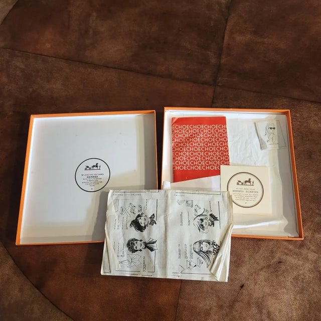 Vintage Hermès Silk Scarf Hilton McConnico Souvenirs De Paris For Sale - Image 10 of 12