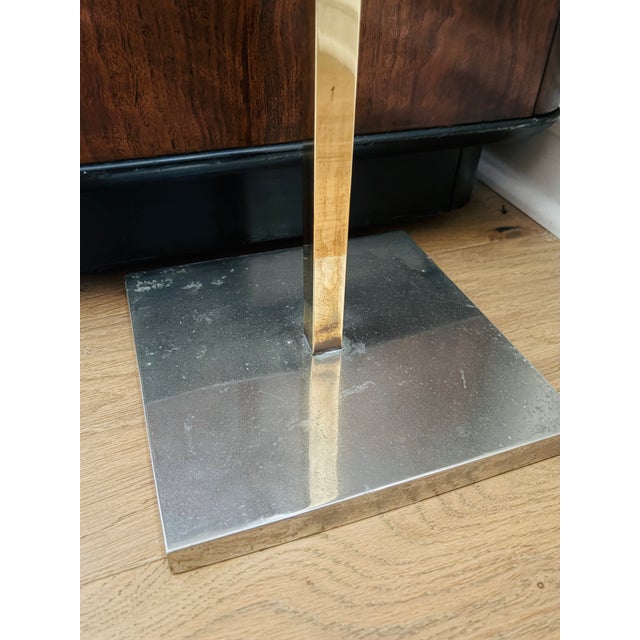 1960s Adjustable Brass and Chrome Telescoping Floor Lamp, Attributed to Laurel For Sale - Image 11 of 15