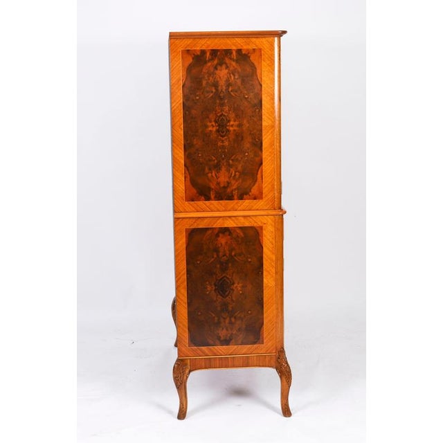 Antique Art Deco Walnut Marquetry Cocktail Cabinet by Epstein, 1930s For Sale - Image 12 of 18