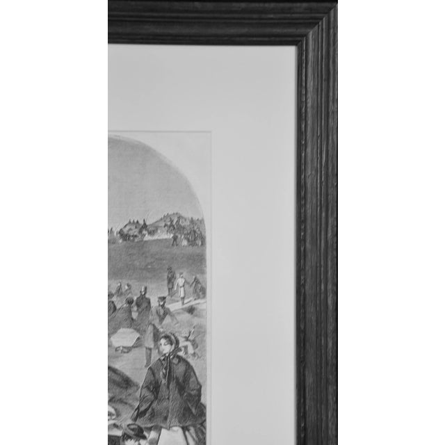 "Skating on Ladies' Pond Central Park": Winslow Homer 19th C. Woodcut Engraving, 1860 For Sale - Image 10 of 12