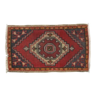 1970s Vintage Yastik Rug - 1′10″ × 3′ For Sale