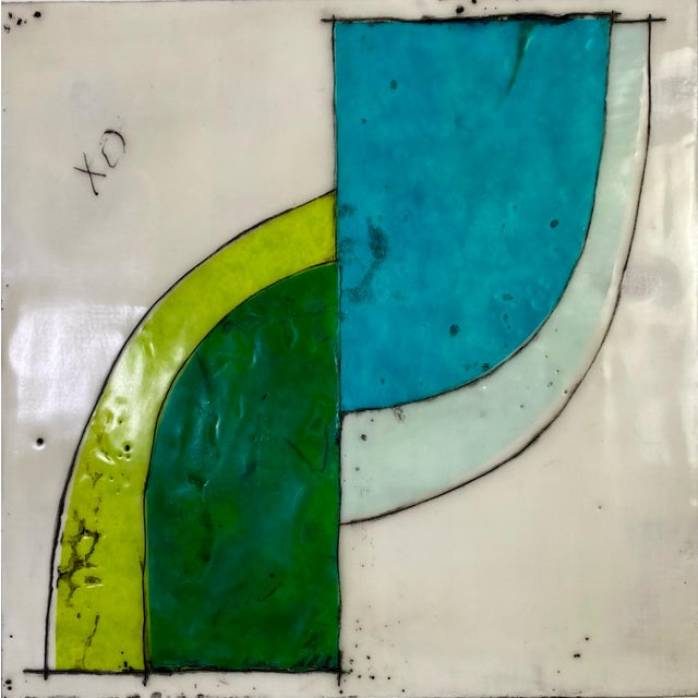 Encaustic Collage Installation by Gina Cochran - "Allies and Alibies" - 16 Panels For Sale - Image 11 of 18