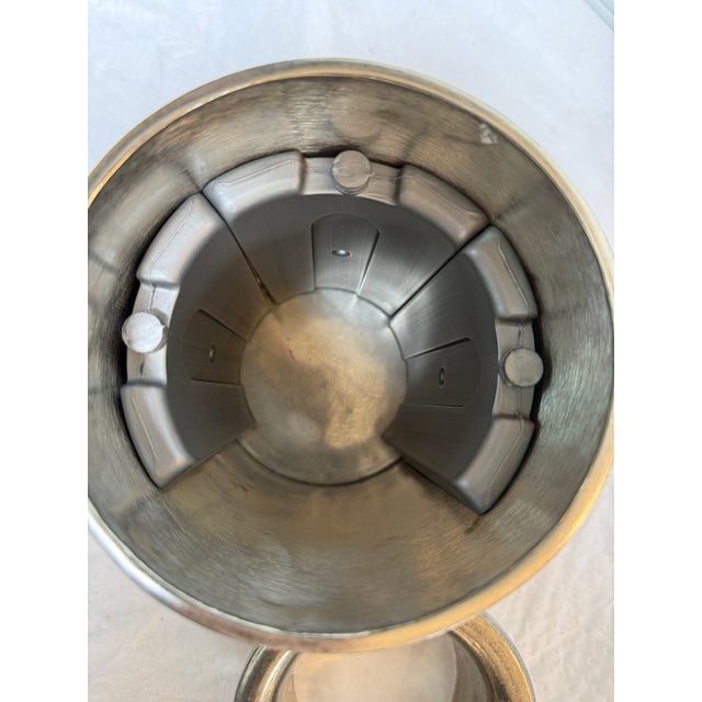 Late 20th Century Late 20th Century Grape Casted Pewter Wine Bottle Cooler, Set of Three For Sale - Image 5 of 12