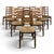 Brown Chalet Chairs in Wood, Set of 10 For Sale - Image 8 of 8