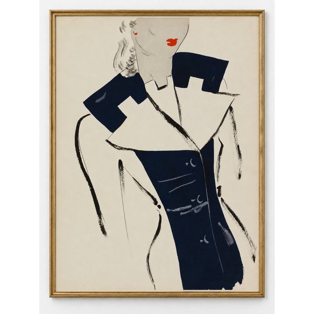 Add Hollywood Regency glamour to your bedroom, dressing room, or walk-in closet with this vintage French fashion art print...