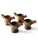 Mid 20th Century Vintage Wooden Bird Egg Cups Set of 4 For Sale - Image 5 of 9