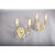 Metal Vintage French Brass and Crystal Wall Sconces, 1940s, Set of 2 For Sale - Image 7 of 11
