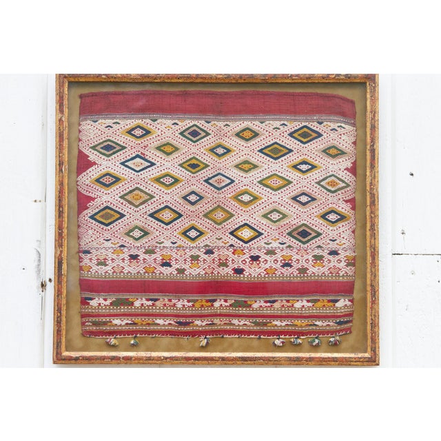 Framed Andean Diamond Peruvian Textile For Sale In Los Angeles - Image 6 of 11