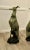Pair of Large Metal Italian Greyhound Dogs This Super pair of Dogs has a good patina they have a Grey Green colour and are...