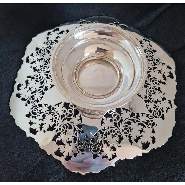Mid-Century Sterling Silver Cake Stand from Frank Cobb & Co, Sheffield, 1974 For Sale - Image 9 of 13