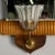 Italian Mid-Century Modern, Mirrored Wall Sconces, Brass, Wood, Italy, 1940s For Sale In New York - Image 6 of 9