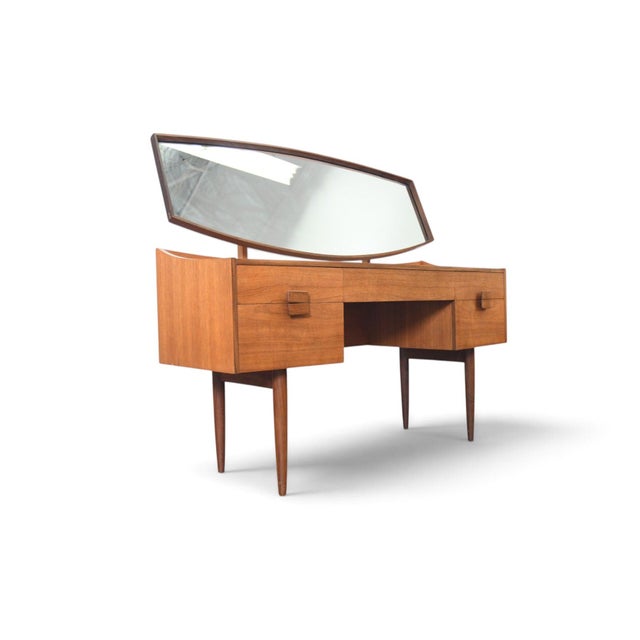 Rare Ib Kofod Larsen "Danish Range" Vanity in Teak + Rosewood For Sale - Image 9 of 16