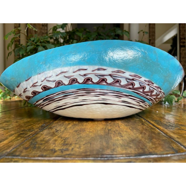 Contemporary 21st Century Global Views Murano Nautilus Centerpiece Bowl For Sale - Image 3 of 8