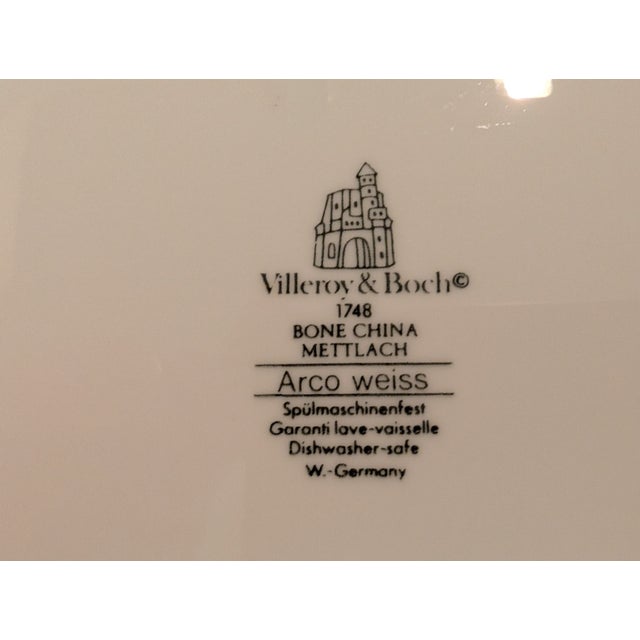 1980s Villeroy & Boch "Arco Weiss" 13.5-Inch Platter For Sale In Washington DC - Image 6 of 10