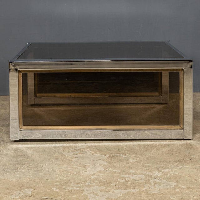 20th Century Chrome & Glass Side Tables, 1970s, Set of 2 For Sale - Image 4 of 15