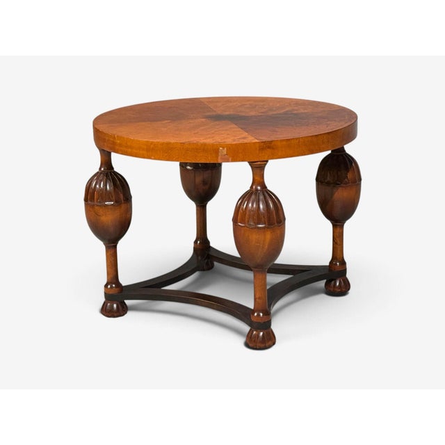 Swedish Modern, Coffee Table, Stained Birch, Sweden, 1930s For Sale - Image 12 of 14