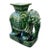 Vintage 1970’s Chinese Emerald Green Glazed Ceramic Elephant Garden Stool/Seat For Sale
