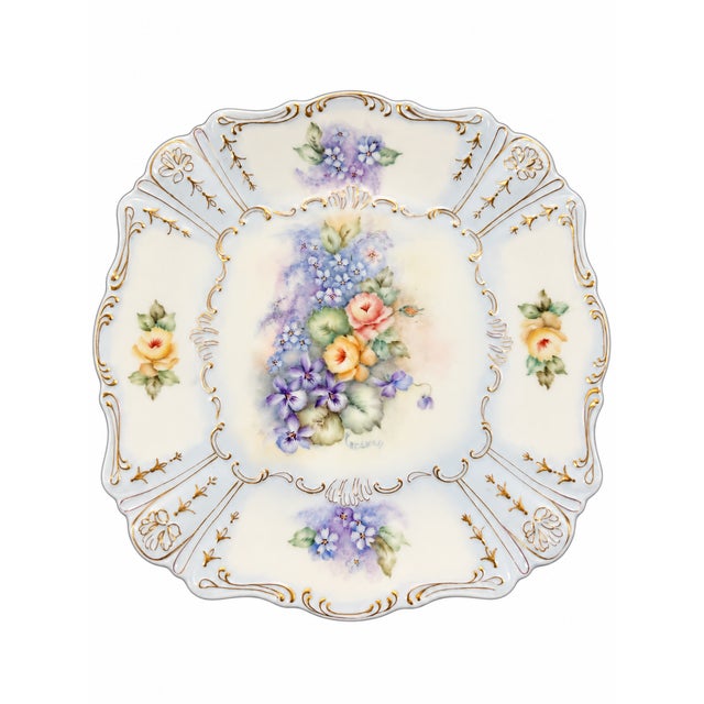 Vintage Scalloped Decorative Plate, Signed Cardwell, Approximately 9.5 Inches For Sale In San Diego - Image 6 of 6