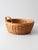 Brown Vintage Handwoven Wood Splint Basket For Sale - Image 8 of 15