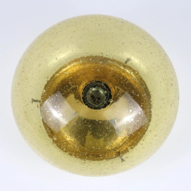 Space Age Brass Ceiling Wall in Glass and Brass by Sölken Leuchten, Germany, 1970s For Sale - Image 3 of 9