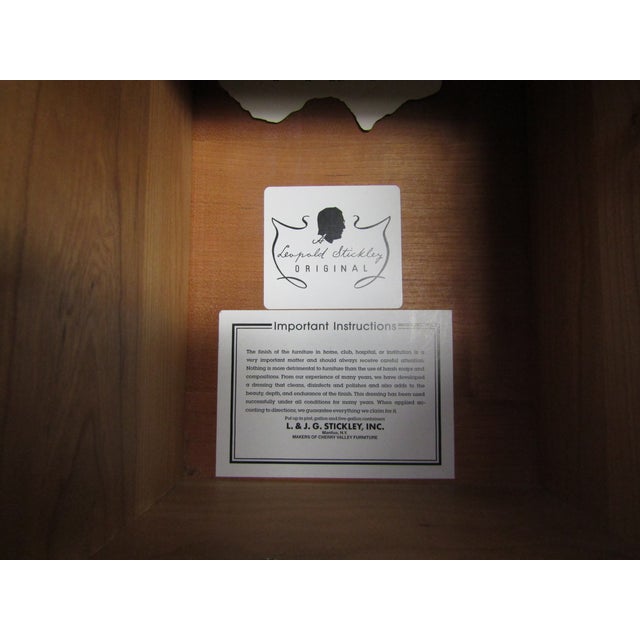 Brown Stickley Solid Cherry Serving Chest or Sideboard. For Sale - Image 8 of 10