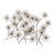 Mid 20th Century Modern Atomic Starburst Metal Wall Sculpture For Sale