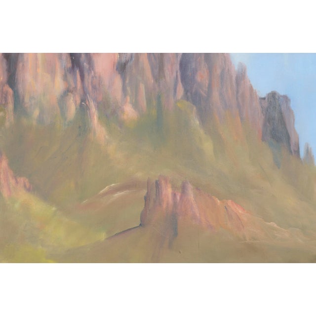 Superstition Mountains, Arizona Desert Vertical Landscape by Kenneth Lucas For Sale In Monterey, CA - Image 6 of 9