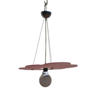 Vintage Pop Art Flower-Shaped Pendant in Resin For Sale