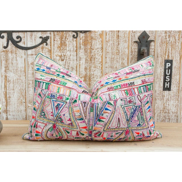 Yaasir Antique Tribal Grain Sack Pillow For Sale - Image 10 of 10