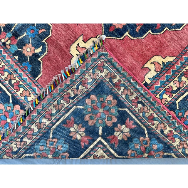 Rust Persian Karaja Heriz Hand-Knotted Wool Rug - 6'10" X 10'6" For Sale - Image 9 of 10