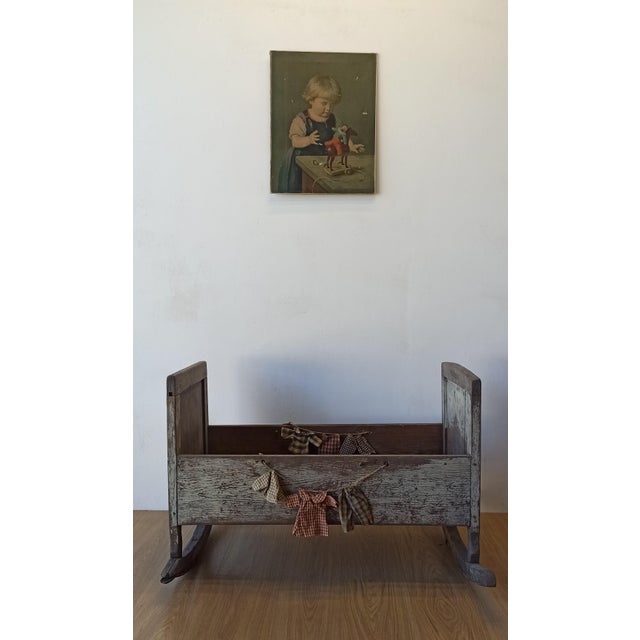 Vintage Cradle, 1930s For Sale - Image 3 of 18