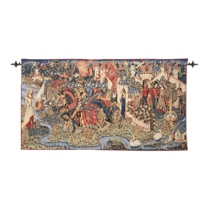 The Legend of King Arthur Loom Woven Tapestry - 180 X 330 Cm (5'11" X 10'10") - Requires Concealed Wooden Batten