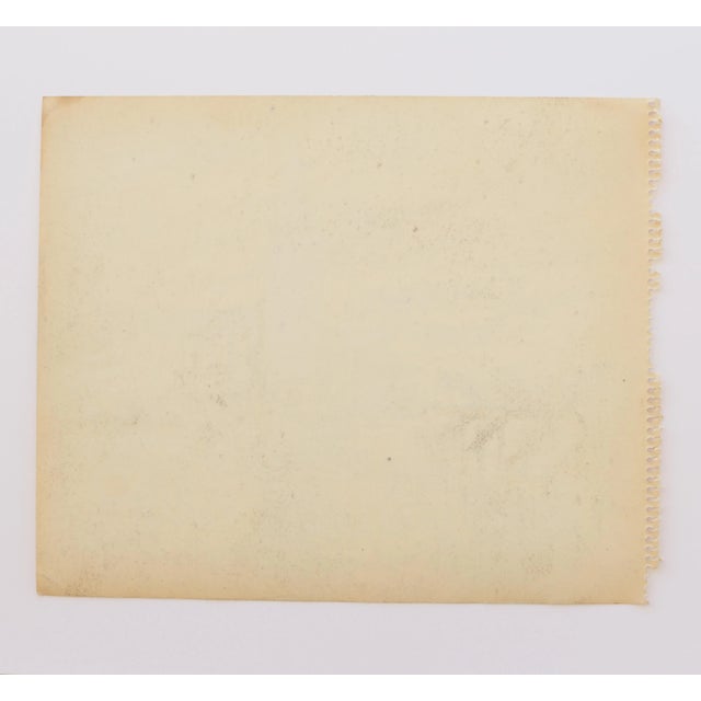 1950s Swedish Folk Art Oil Pastel Drawing of Stockholm City Hall in Sky Blue, Pink, Purple, Teal, Green For Sale - Image 9 of 18