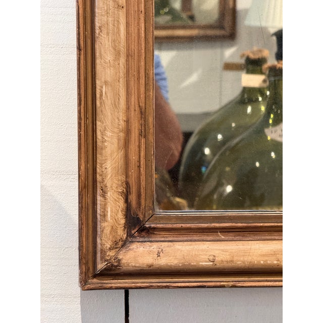19th Century Louis Philippe Giltwood Mirror For Sale - Image 5 of 6
