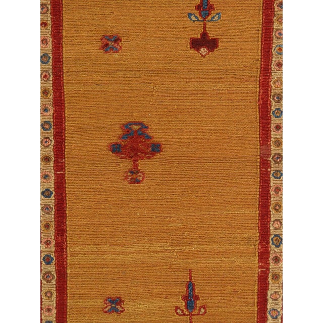 Tribal Vintage Persian Hand-Knotted Gabbeh Rug 3'3" X 4'9" For Sale - Image 3 of 4