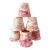 Vintage French Country Style Toile Clip on Lampshade Set of 6 For Sale