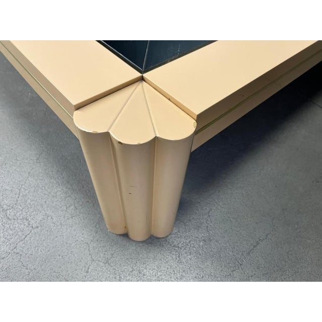 Vintage Lacquered Coffee Table attributed to Alain Delon for Maison Jansen, 1970s For Sale - Image 6 of 18