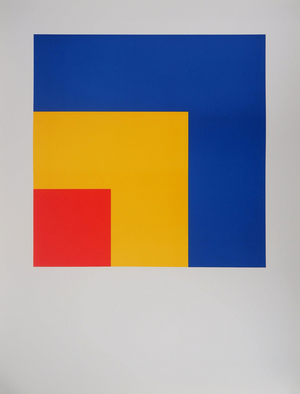 Ellsworth Kelly, Rouge, jaune et bleu, Lithograph