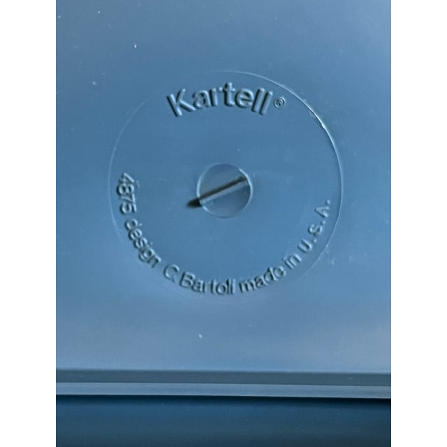 Carlo Bartoli for Kartell 4875 Blue Chair Pop Art MCM Mid Century Modern Space Age 1970s For Sale - Image 12 of 12