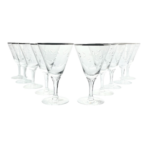 1950s Fostoria “Bridal Belle” Set of 10 Water Glasses