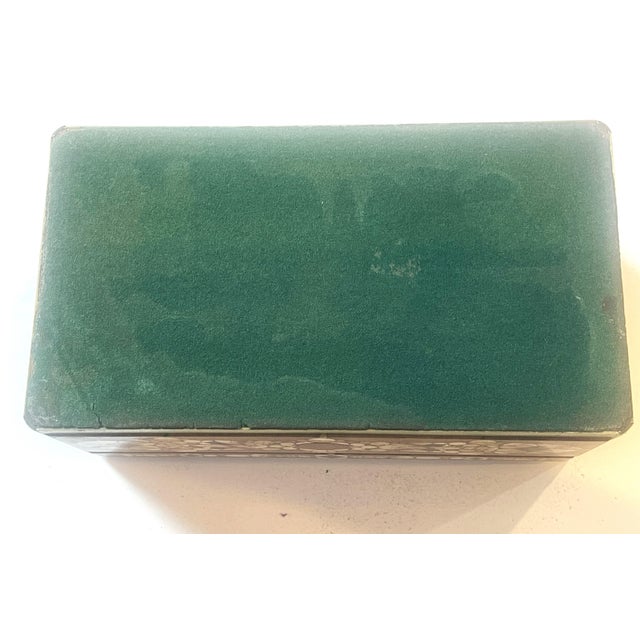 Brown Antique 1907 Karlsbad Pietra Dura and Rosewood Box For Sale - Image 8 of 8