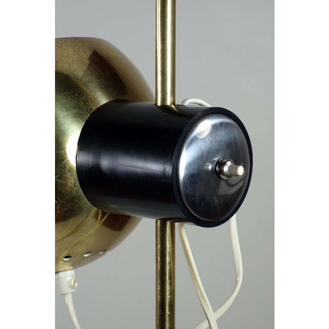 1960s Space Age Italian Gold Brass Magnetic Floor Lamp by Goffredo Reggiani, 1960s For Sale - Image 5 of 8