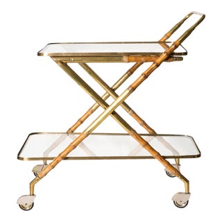 Vintage Italian Serving Trolley / Bar Cart , 1950s For Sale