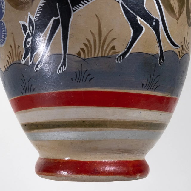 Vintage MCM Early Tonala Mexican Pottery Vase For Sale - Image 9 of 9