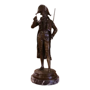 19th Century French Patinated Bronze Sculpture "L'Incroyable" Signed E. Lormier