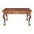 Antique Georgian Style Carved Console Table With Inlaid Wood Top For Sale