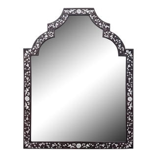 Vintage Mother-of-Pearl Inlay Contemporary Mirror For Sale