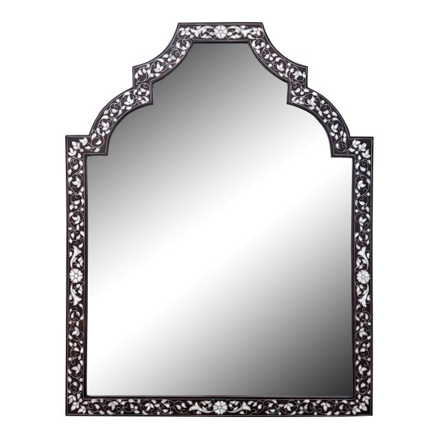 Vintage Mother-of-Pearl Inlay Contemporary Mirror For Sale